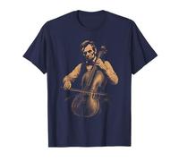 Divertente Abraham Lincoln Suonare Violoncello Musica Classica Violoncellista Maglietta