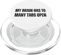 Divertente ADHD Il mio cervello ha molte schede aperte PopSockets PopGrip per MagSafe