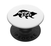 Divertente adotta un gatto Meme PopSockets PopGrip Adesivo