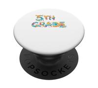 Divertente aeroplano di quinta elementare per il ritorno a scuola per bambini ragazzi PopSockets PopGrip Adesivo