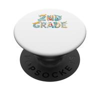 Divertente aeroplano secondo grado ritorno a scuola bambini ragazzi ragazze PopSockets PopGrip Adesivo