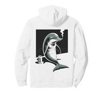 Divertente affumicatore Dolphin Beer Dolphin Smoker Felpa con Cappuccio