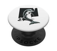 Divertente affumicatore Dolphin Beer Dolphin Smoker PopSockets PopGrip Adesivo