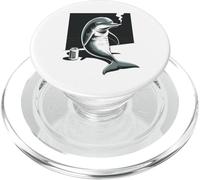 Divertente affumicatore Dolphin Beer Dolphin Smoker PopSockets PopGrip per MagSafe