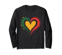 Divertente Africano Amore Saying Cuore Moglie Marito papà Donne Uomini Maglia a Manica