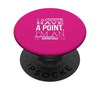 Divertente agopuntore I Always Have A Point Needle Graphic PopSockets PopGrip Adesivo