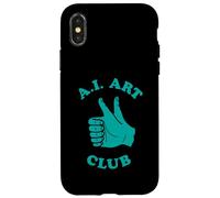 Divertente AI Art Club Intelligenza Artificiale Machine Learning Custodia per iPhone X/XS