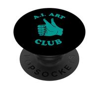 Divertente AI Art Club Intelligenza Artificiale Machine Learning PopSockets PopGrip Adesivo