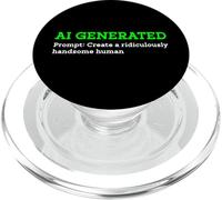Divertente AI Generato Crea Uomini Umani Ridicolmente Belli PopSockets PopGrip per MagSafe