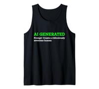 Divertente AI Generato Creare Ridicolamente Fantastico Umano Cool Canotta