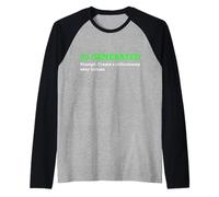 Divertente AI Generato Creare Ridicolmente Sexy Uomo Umano Donna Maglia con Maniche Raglan