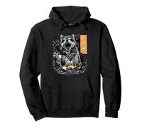 Divertente Alaskan Malamute Cane Kaiju Mostro Giapponese Felpa con Cappuccio