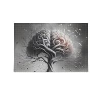 Divertente albero cervello puzzle gioco casa parete arte divertente attività familiare 1000 pezzi