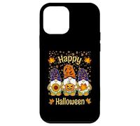 Divertente albero gnomi strega tenendo zucca felice Halloween 2025 Custodia per iPhone 12 mini