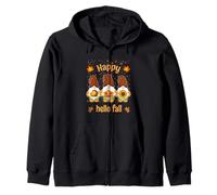Divertente Albero gnomi Tenendo Zucca Felice Halloween Hello Fall Felpa con Cappuccio