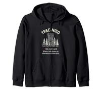 Divertente Albero Nied Golf dicendo Quando L'Albero nega sparato Felpa con Cappuccio