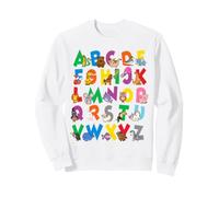 Divertente Alfabeto Animale ABC apprendimento Lettere per Pre K Felpa