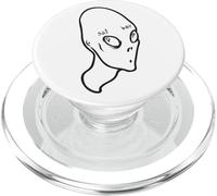 Divertente Alien Triste Boy Estetico Vaporwave Meme Spazio Alieno PopSockets PopGrip per MagSafe