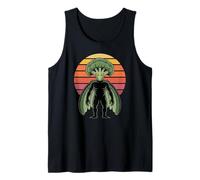 Divertente Alieno Broccoli Moth Man, Retro Sci Fi Vegetale Creatura Canotta