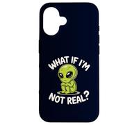 Divertente alieno Cosa succede se non sono davvero Carino Sci-Fi UFO Spazio Umorismo Custodia per iPhone 16