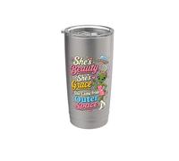 Divertente alieno lei è bellezza è venuta da Outer Space Lady Bicchiere termico in acciaio inox doppia parete