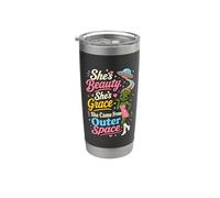 Divertente alieno lei è bellezza è venuta da Outer Space Lady Bicchiere termico in acciaio inox doppia parete