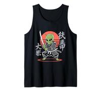 Divertente Alieno Ninja Samurai Retro Anime per Gli Amanti degli Alieni Canotta