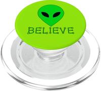 DIVERTENTE ALIENO PICCOLO UOMO VERDE CREDERE PopSockets PopGrip per MagSafe