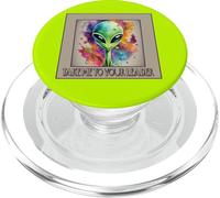 Divertente alieno PORTAMI AL TUO LEADER PopSockets PopGrip per MagSafe