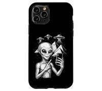 Divertente alieno Selfie Egitto Piramidi UFO Invasione Viaggio Custodia per iPhone 11 Pro