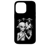 Divertente alieno Selfie Egitto Piramidi UFO Invasione Viaggio Custodia per iPhone 14 Pro Max