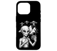Divertente alieno Selfie Egitto Piramidi UFO Invasione Viaggio Custodia per iPhone 16 Pro