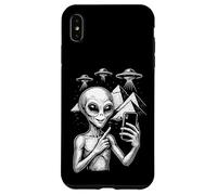 Divertente alieno Selfie Egitto Piramidi UFO Invasione Viaggio Custodia per iPhone XS Max