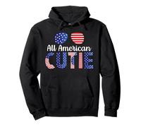 Divertente all American Cutie Felpa con Cappuccio