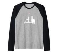 Divertente allenamento per gli amanti dell'alpaca del vino Reformer Pilates Maglia con Maniche Raglan