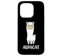 Divertente Alpaca Gatto Mamma Papà Amante Carino Anime Kawaii Estetica Custodia per iPhone 15 Pro
