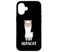 Divertente Alpaca Gatto Mamma Papà Amante Carino Anime Kawaii Estetica Custodia per iPhone 16