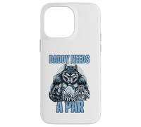 Divertente Alpha Wolf Daddy ha bisogno di un meme par Cringe Disc Golf Custodia per iPhone 14 Pro Max