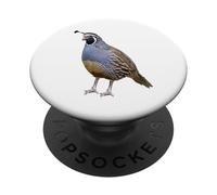 Divertente amante degli uccelli vintage della quaglia PopSockets PopGrip Adesivo