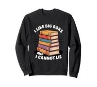 Divertente Amante dei Libri Che Dice Che i Grandi Libri Non Possono mentire Felpa