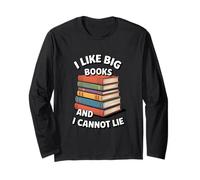 Divertente Amante dei Libri Che Dice Che i Grandi Libri Non Possono mentire Maglia a Manica