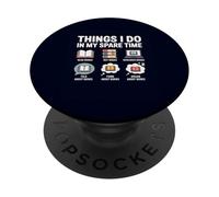 Divertente amante dei libri cose che faccio nel mio tempo libero lettura PopSockets PopGrip Adesivo