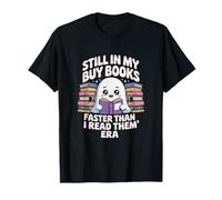 Divertente Amante dei Libri Ghost Reading Ancora nella mia Era dei Libri di acquisto Maglietta