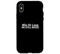 Divertente amante del bere birra vincere o perdere ancora alcol Custodia per iPhone X/XS