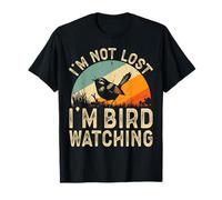 Divertente Amante del Birdwatching retrò I'm Not Lost Maglietta