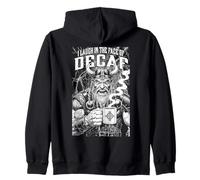 Divertente Amante del caffè Vichingo Ridere alla Caffeina norrena decaffeina Felpa con Cappuccio