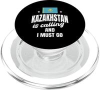 Divertente amante del Kazakistan dicendo kazako persone indossare PopSockets PopGrip per MagSafe