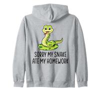 Divertente Amante del Serpente Mi Dispiace Il Mio Serpente ha Mangiato i compiti Felpa con Cappuccio