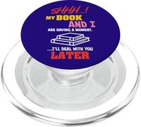 Divertente amante della lettura Il mio libro e io ho un lettore di momenti PopSockets PopGrip per MagSafe