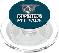Divertente American Pitbull Terrier a riposo PopSockets PopGrip per MagSafe